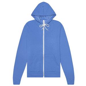 100% coton homme adulte basique coton uni à capuche pour l'hiver extérieur classique sweat à capuche zippé - Product Image 1