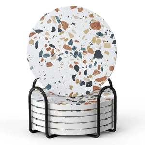 Customized new best designing <b>marble</b> <b>coaster</b> wholesale usage hotel room restaurant office new collection <b>coasters</b> made in India - Product Image 6