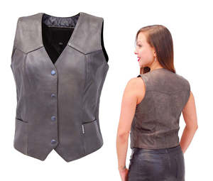 Chaleco de cuero de moda para mujer Tallas grandes Chaleco de cuero sin mangas para mujer de buena calidad - Product Image 1