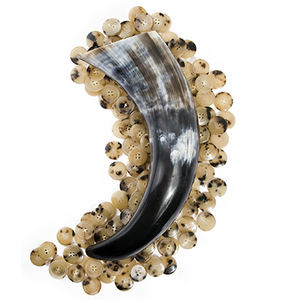 Bouton en corne en gros bouton rond vêtement véritable boutons en corne personnalisés pour costume ou sur-manteau boutons en corne de vache/boeuf naturelle - Product Image 1