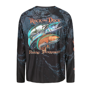Jersey de Pesca Reversible Personalizado con Estampado Nuevo Estilo 2022, Unisex, Transpirable, Cortavientos, de Alta Calidad, Corte Ajustado, Mangas Largas - Product Image 2
