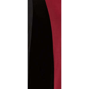 Top da Donna Alfani Taglia Petite X-Large con Orlo Asimmetrico Bicolore in Rosso Realizzato in Poliestere - Product Image 3