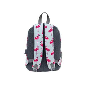 Borsa da scuola elementare per ragazze, zaino con motivo fenicottero, scatola per il pranzo e portapenne Set da 3
