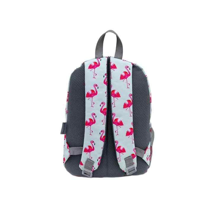 Superbag Girls Primary School Bag Flamingo Patterned Backpack, Lunch Box and Pen Holder Set of 3