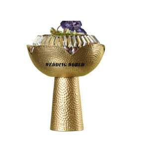 Bol à chocolat en métal avec plateau, bol à bonbons design tendance, bol à chocolat fantaisie tendance - Product Image 3