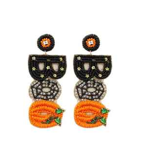 Boucles d'oreilles tendance faites à la main avec perles de fruits colorées, style goutte, en perles de rocaille, pour filles et femmes – Vente chaude - Product Image 5