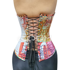 Top Corsé Sublimado con Estampado de Cabeza de León y Varillas de Acero, Estilo Overbust, Proveedor de Ropa de Moda Urbana - Product Image 6