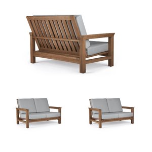 Chaises de salle à manger en bois de teck deux places Offre Spéciale coussin de qualité supérieure Design moderne directement Indonésie maison hôtels/restaurants - Product Image 6