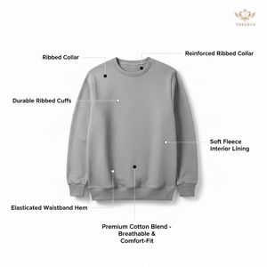 Sudadera de cuello redondo para hombre de alta calidad, Jersey informal de manga larga, mezcla de algodón, ropa de calle de lana cálida, ropa de invierno al por mayor OEM - Product Image 6