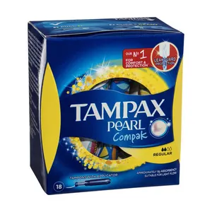 Radiant Regular Absorbency Unscented Plastic Tampons by Tampax