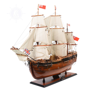 Maqueta de Barco de Madera HMS Endeavour para Manualidades y Decoración Rústica del Hogar (93Lx30.5Wx87H cm) - Product Image 2