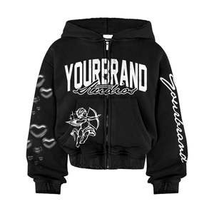 Sweats à capuche tendance de haute qualité avec des rayures sur les manches et des strass, tout ce qui fait la demande des clients, personnalisation élevée - Product Image 6