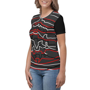 T-shirts à sublimation pour femmes en tissu respirant à séchage rapide disponibles en différentes couleurs et tailles - Product Image 2