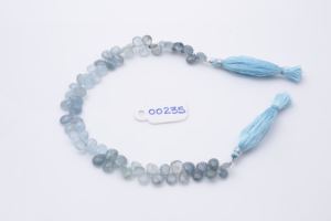 Natural Faceted <b>Aquamarine</b> Beads Green Blue Gemstone Strands Loose Oval Drop Shapes - Product Image 5