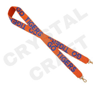 Correas de bolso con cuentas de semillas de oro blanco personalizadas, correa de monedero con cuentas de estrella Lacf, accesorios de moda para bolsos - Product Image 5