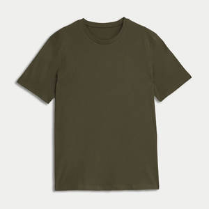 เสื้อยืดแขนสั้นผ้าฝ้ายริงสปันสำหรับผู้ใหญ่แบบเรียบ - Product Image 5