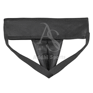 Protector de ingle de boxeo para hombres, protector de ingle de malla negra ajustable para Kickboxing Muay Thai Taekwondo y artes marciales - Product Image 2