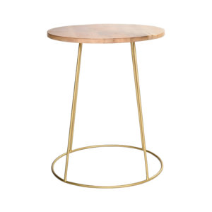 Nouvel arrivage en gros de table basse en bois de forme ronde à base de métal table centrale au design super spécial pour plusieurs occasions - Product Image 1