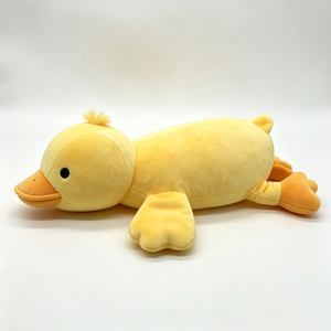 Unique <b>plush</b> duck <b>plush</b>, yellow duck stuffed animal, duck <b>plush</b> pillow, lying duck <b>plush</b> <b>toy</b>, big duck plushie - Product Image 2