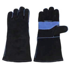 Guantes de Seguridad Reforzados de Cuero Vacuno Resistente al Calor, Antideslizantes, Duraderos y Flexibles, con Puño de Seguridad para Trabajo Industrial y Soldadura - Product Image 3