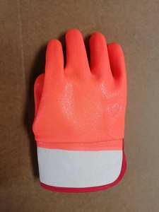Gants de travail imperméables pour hommes doublés de mousse PVC avec manchette de sécurité caoutchoutée, finition sablée - Product Image 2