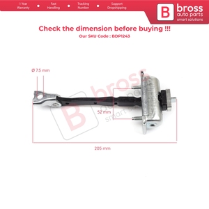 BDP1243 Rear Door <b>Hinge</b> Stop Check <b>Strap</b> Limiter for Zafira Tourer C P12 2011-2019 39045011 - Product Image 5