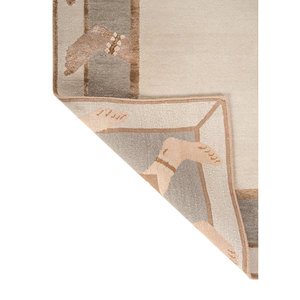 Tapis en laine et soie de bambou noué à la main Jaipur Wunderkammer LRB-9035, 10 mm, design rectangulaire original pour la maison, le couloir, le salon, pour adolescents - Product Image 5