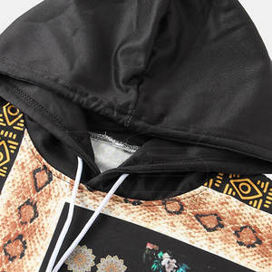 Sweat à capuche en polyester 100% décontracté uni imprimé personnalisé par sublimation pour hommes pull sweat à manches longues polaire hiver - Product Image 3