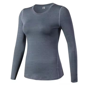 Custom Women Casual Long Sleeve T Shirts 2026 Spring High Quality Combed Cotton Eco-Friendly Quick Dry Customized Logo & Color - Product Image 6
