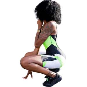 ชุดรอมเปอร์กีฬาแขนกุดสำหรับผู้หญิง ป้องกันลม น้ำหนักเบา ระบายอากาศ แห้งเร็ว เหมาะสำหรับออกกำลังกาย ฟิตเนส และยิม - Product Image 6