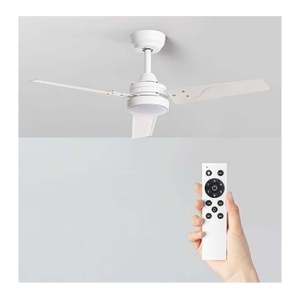 Ventilateur de plafond LED silencieux blanc 105 cm - Product Image 1