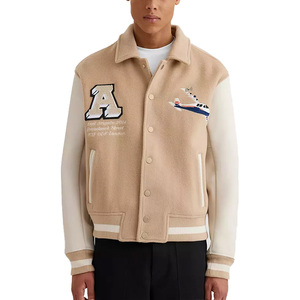 Chaqueta Bomber de Béisbol Ecológica para Hombre, Estilo Urbano, con Logotipo Frontal, Ropa Casual para Exteriores - Product Image 1