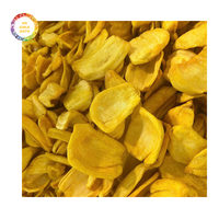 Populaire gedroogde jackfruitchips voor de internationale markt, zoete smaak, goede textuur, voordelige prijzen