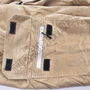 Pantalones de Nieve Cargo de Pana Beige para Invierno, al por Mayor, con Múltiples Bolsillos con Cremallera y Puños Elásticos - Product Image 5