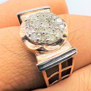 Anillo de Diamantes de Corte Brillante Natural de Oro de 14K y 18K para Hombre, Elegante, Certificado por Terceros, Marca VDS, Joyería Estilosa para Uso Diario - Product Image 5