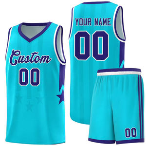 Ensemble de basketball personnalisé en gros, maillot et short, uniforme d'équipe créatif, design unique, séchage rapide, respirant, vêtements de sport personnalisés OEM - Product Image 3