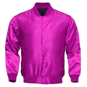 Blank Embroidery Silk Wholesale Custom <b>Mens</b> Satin <b>Jacket</b> Top Quality Breathable Satin <b>Jackets</b> for <b>Mens</b> - Product Image 5