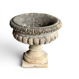 Meilleure Collection : Vase de Sol en Grès Vintage, Pot de Fleurs Sculpté Classique, Bol de Jardinage, Pièce d'Archéologie Architecturale Antique - Product Image 2