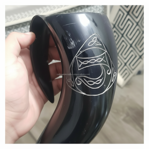 Cuerno Natural Pulido de Buey/Vaca Vikingo de Alta Calidad para beber cerveza en celebraciones, venta al por mayor - Product Image 5