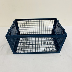 Atiqco rừng màu xanh lá cây giỏ với xử lý vườn hod hình chữ nhật dây kim loại lưới container nhà để xe công cụ lưu trữ giá bin bán buôn - Product Image 4