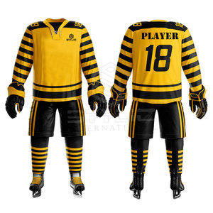 ชุดกีฬาสำหรับผู้ชายเครื่องแบบฮ็อกกี้น้ำแข็งชุดยูนิฟอร์มฮ็อกกี้น้ำแข็งคุณภาพพรีเมียมออกแบบโลโก้ได้ตามต้องการ - Product Image 1