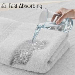 Ensemble de serviettes de bain en microfibre 100% coton doux de haute qualité à séchage rapide super absorbant logo personnalisé de luxe imprimé pour les hôtels spa - Product Image 3