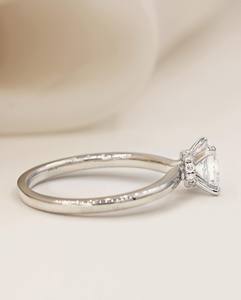 Bague de fiançailles Moissanite coupe princesse 7mm | Bague de mariée de mariage solitaire | Bijoux fins personnalisé argent or OEM - Product Image 2