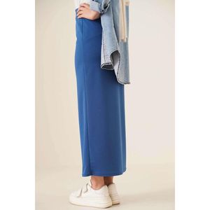 Jupe bleue taille 38-42 d'origine turque à motif régulier - Product Image 1