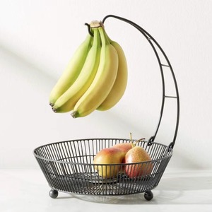 Cesta de frutas colgante de metal complementa los estilos de decoración minimalistas modernos, una adición versátil a cualquier ambiente doméstico. - Product Image 5