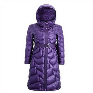 Nueva Llegada de Artículos 2026 Chaqueta Acolchada Impermeable Vintage con Forro de Seda Rosa Sólido y Logotipo Personalizado para Mujer al Precio Más Bajo - Product Image 2