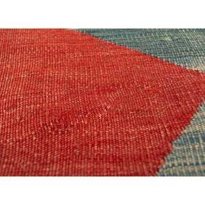 พรมขนสัตว์ลายเรขาคณิต Nayaab สีแดงและสีส้ม ทอแบบเรียบ สำหรับบ้าน ห้องนั่งเล่น ห้องโถง ห้องนอน-Paem-829 - Product Image 3