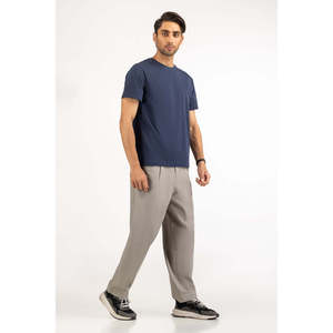 MN-TS-SS25-051 T-shirts coupe ample 100% Coton/Fibre de bambou 180g Tissu tricoté en soie glacée Teint uni Broderie personnalisée Impression 3D - Product Image 2