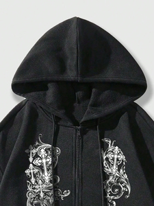 New Arrival Custom Pullover Rhinestone Solid Hoodie 100% Cotton Winter Thermal <b>Waterproof</b> High Quality Casual Wear - Product Image 3