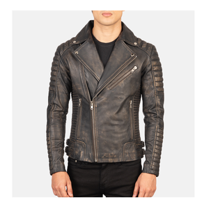 Venta al por mayor Hombres Chaquetas de cuero transpirable Moda Moto Chaquetas de cuero de alta calidad de los hombres Chaquetas de cuero - Product Image 1